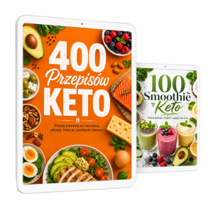 400 Przepisów Keto e-book + BONUS: 100 Przepisów na Smoothie e-book